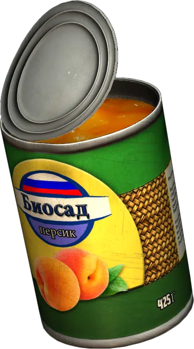 Canned Peaches opened
