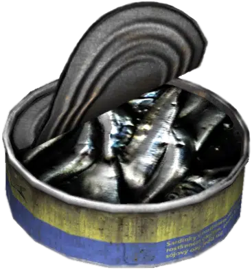 Canned Sardines opened